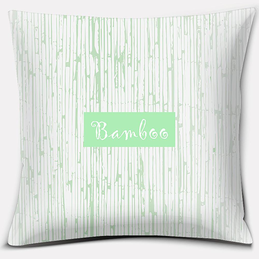 Bean Green Floral Patterns Series Pillow Gift Home Office Decoration Pillow Bedroom Sofa Car Cushion Cover Pillowcase