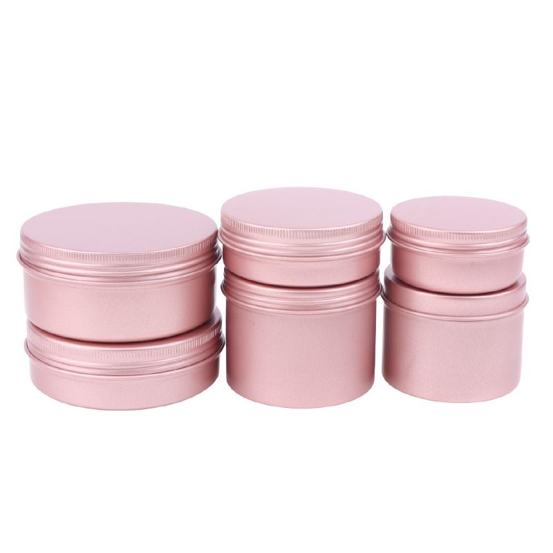 5-180Ml Cream Jar Tin Cosmetic Lip Balm Containers Nail Derocation Crafts Pot Refillable Bottle Screw Thread Empty Candles Box