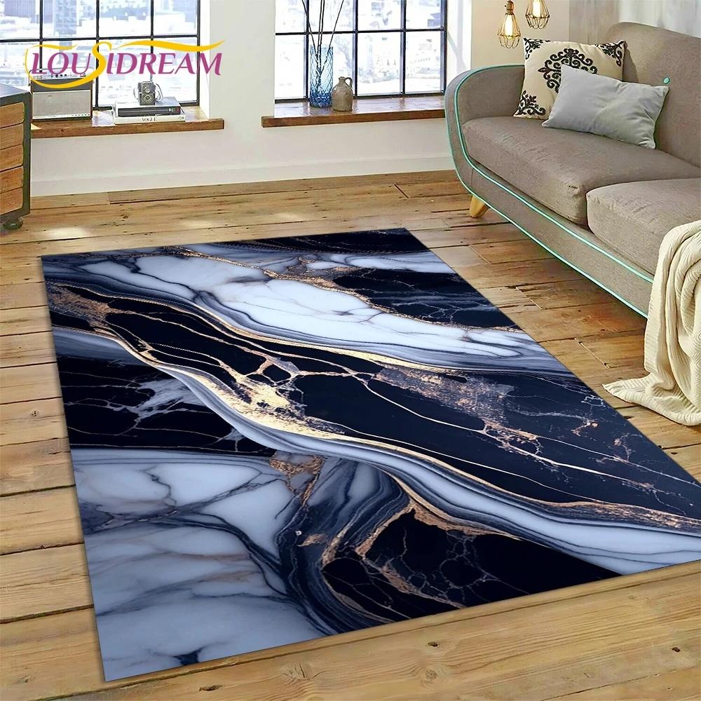 Luxurious Green Gold Colour Marble Dream Carpet Rug for Bedroom Living Room Sofa Decoration,Children Game Large Decor Floor Mat