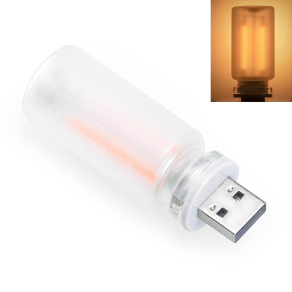 Touch Control USB Night Light Dimmable LED Filament Light Bulb  Car Interior