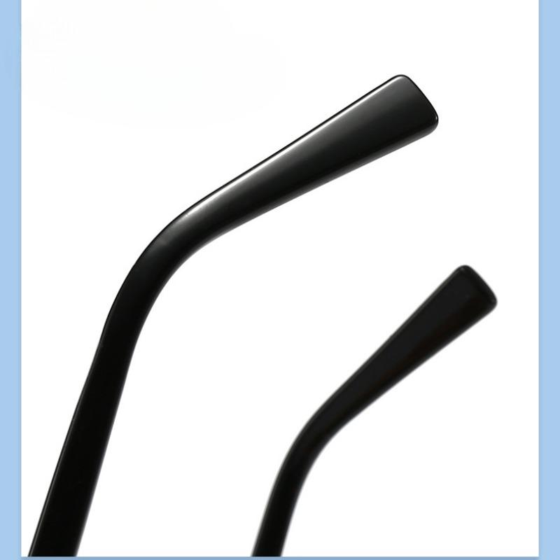 Non-polarized Women Square Metal Frame Sunglasses Male Retro Personality Simple Sun Glasses Fashion Comfortable Leisure Shades