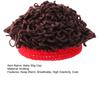 Baby Wig Cap Cute Comfortable Dress Up Knitting Infant Toddler Photo Short Curly Explosion Wig Hat for Daily Wear