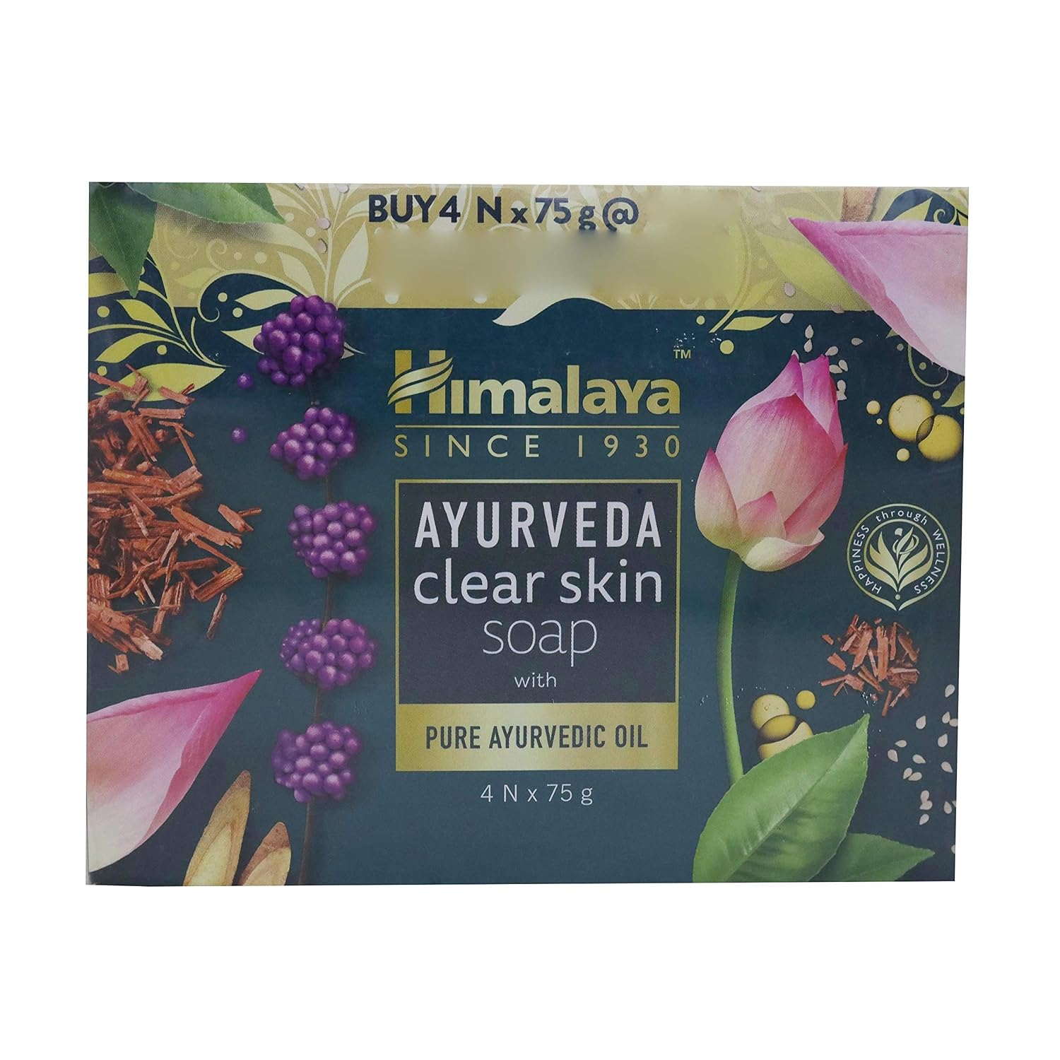 

Himalaya Ayurveda Clear Skin Soap Pack Of 4 75g Each Gentle Nourishing Ayurvedic Body Cleanser For Healthy Radiant Skin