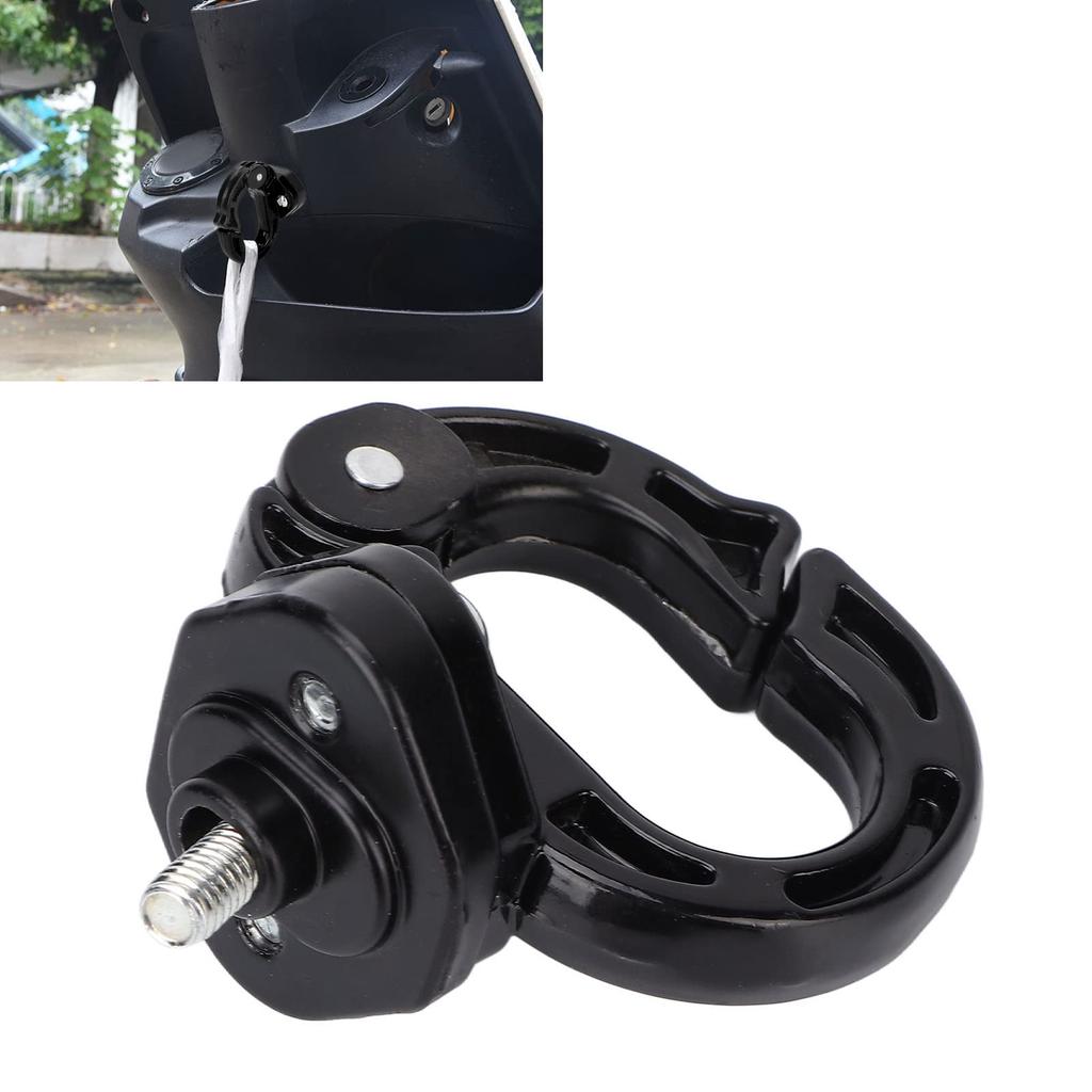Elektrisk skoter framklo 12 kg lastkapacitet Handväskkrok för motorcykel (Svart)