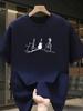 ZX Summer Hot Selling Heavy Cotton Trendy Brand Printed Short Sleeve Tshirt for Mens Casual Loose Men