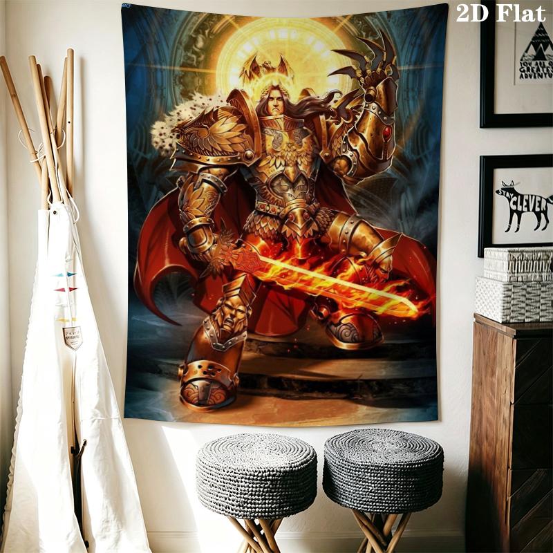 Imperium of Man Wall Tapestry Aesthetic Wall Hanging Printed Fabric Blanket Decorative Tapestries for Bedroom Living Room Home Decor