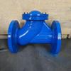 Ductile Iron Flanged Ball Sewage Check Valve - Grooved One-Way Pipeline Valve