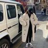 Autumn Winter Women's Shearling Korean-Style Long-Length High-End British-Style Casual Woolen Coat Cardigan