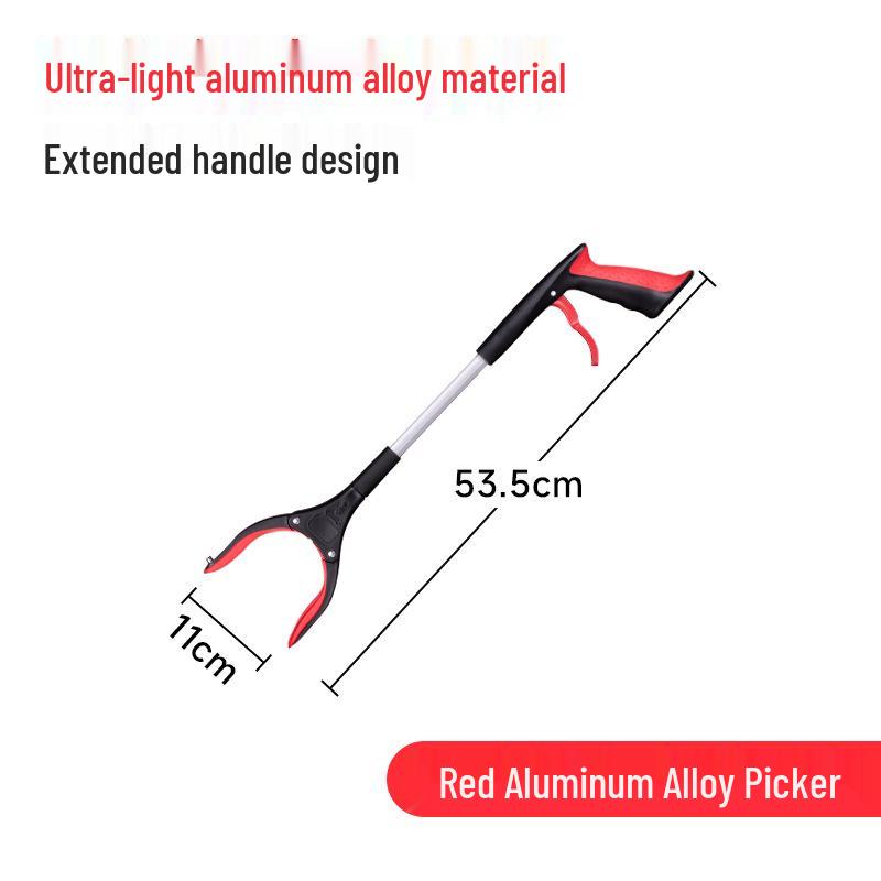 Collapsible Long-Handled Trash Picker Tongs - Household Sanitation Tool