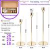 European Gold Wrought Iron Candle Holder - Elegant Living Room or Candlelight Dinner Decor