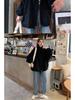 Korean Style Mid-Length Drawstring Zipper Jacket - Spring/Autumn 2025 Women's Long Sleeve Workwear