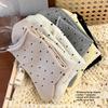 Rolled-edge Polka Dot Summer Women's Thin Breathable Mid-calf Socks, Anti-torn, Bone-free Socks