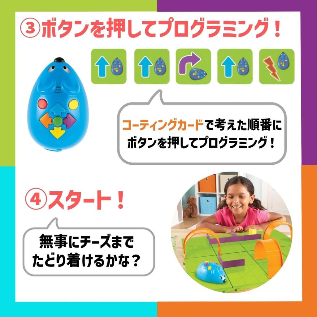 Learning Resources Programming Materials for Programming Robot and Activity Set Authentic Preschoolers, Robot, Mouse, LER2831,
