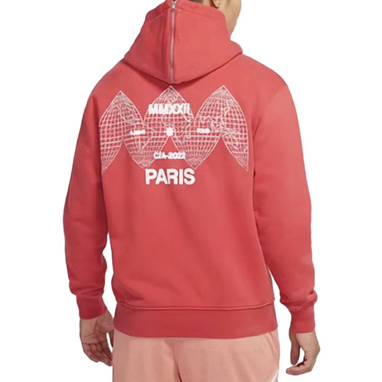 Nike Sweatshirts Men's Red Hooded Moderate Other DQ7545-662