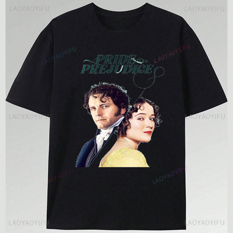 Cheap Tee Pride And Prejudice Movie Shirt Polyester Material Short Sleeve Unisex Unisex Vintage Fashion Streetwear Classics Clothes