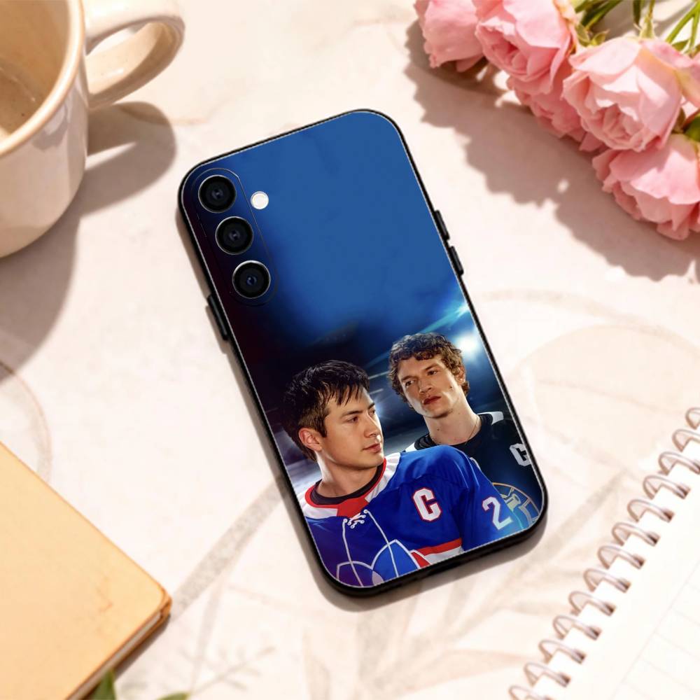 LGBTQ H-Heated R-Rivalry I-Ice Hockey   Phone Case For Samsung Galaxy A73,A72,A71,A70,A53,A52,A51,Others Soft Black Shell