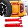 Exterior RED Tailgate Hinge Cover Trim Spare Tire Accessories for Ford Bronco
