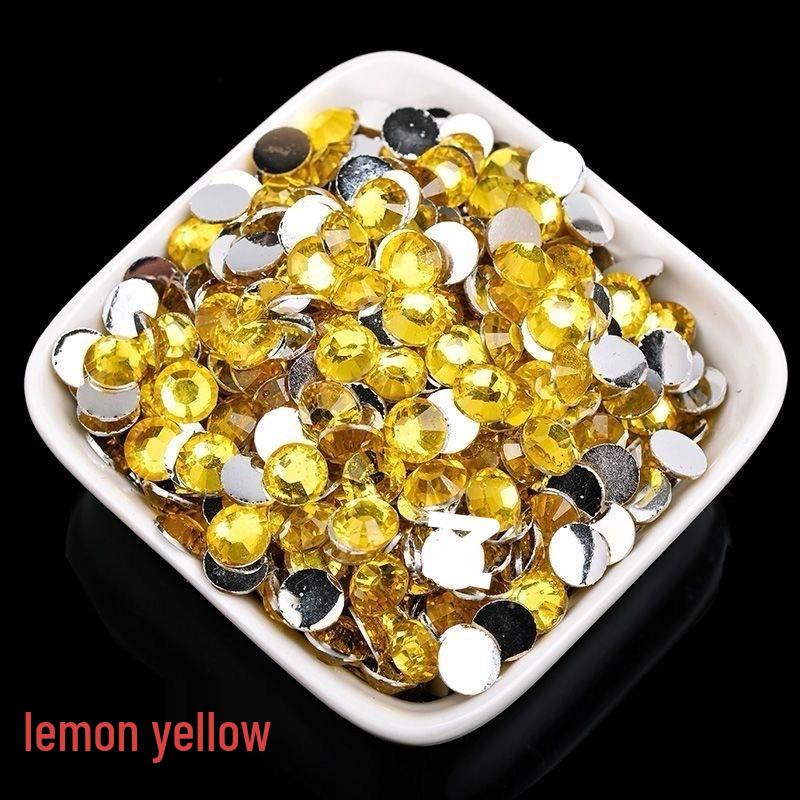 2-6mm Round Flatback Resin Rhinestones for DIY Phone Cases & Nail Art - Imitation Austrian Design