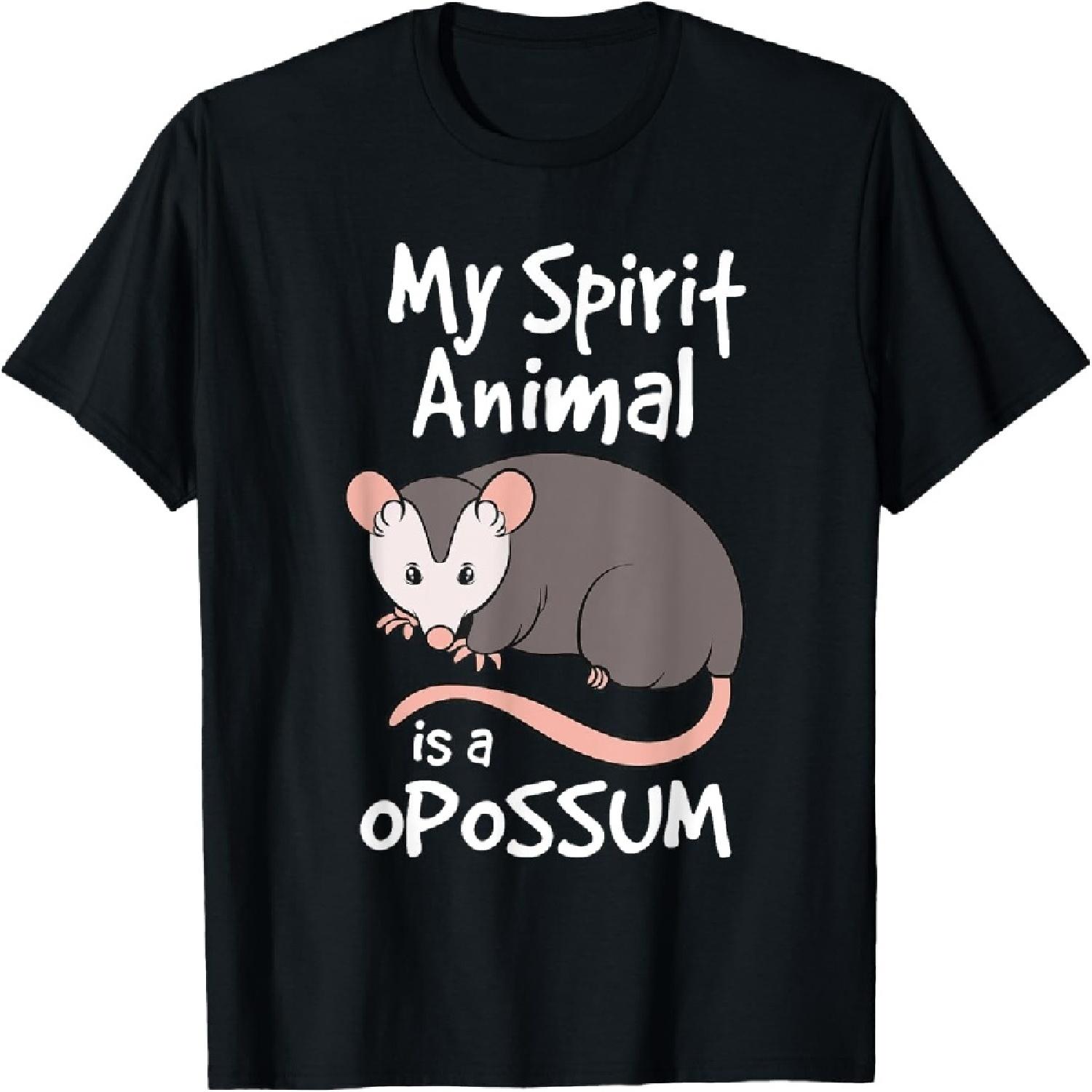 Funny Opossum My Spirit Animal Is A Opossum T-Shirt S