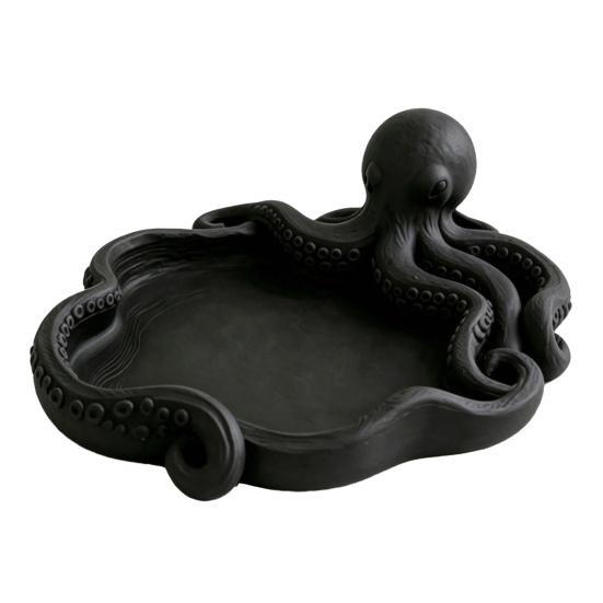 3D Printed Octopus Jewelry Tray for Small Items, Ocean Theme Storage Tray, Multifunctional Desktop Organizer for Vanity Bathroom Desk Decor