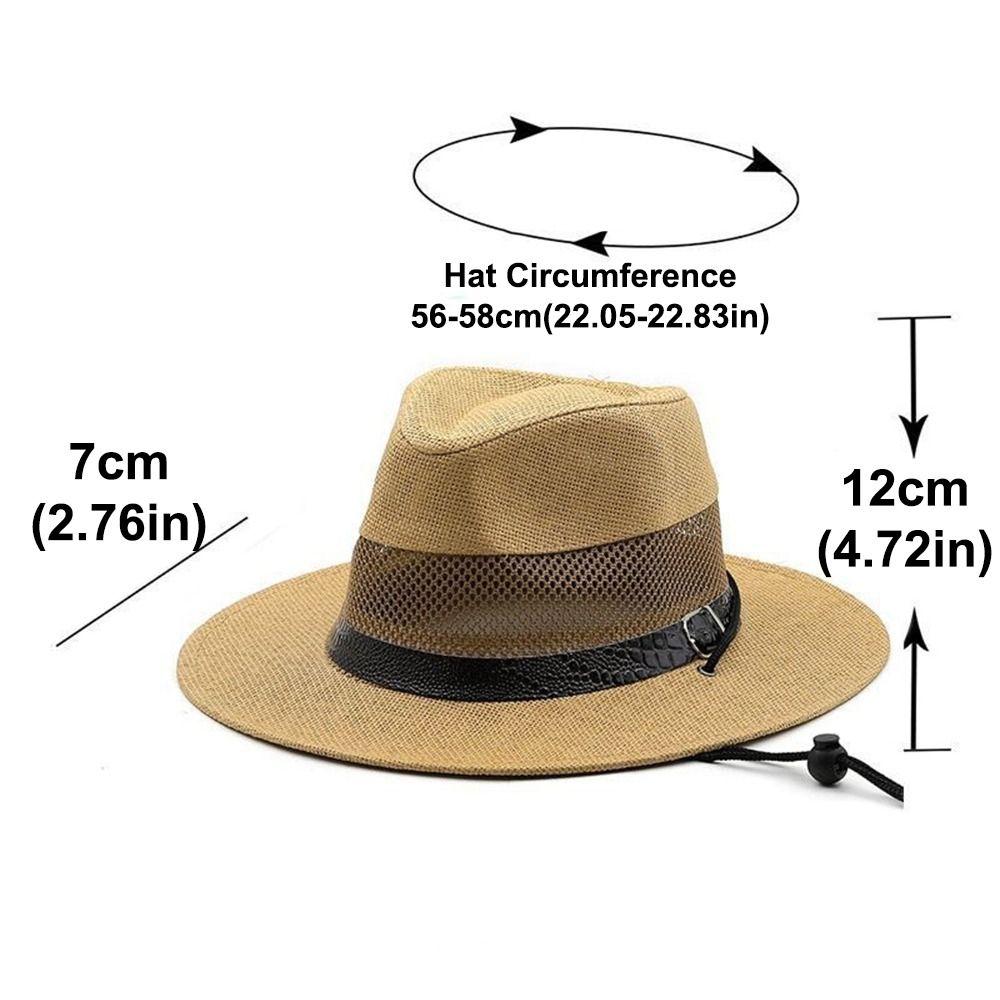 Mesh Sun Hat Breathable Straw Hat New Cowgirl Cap Outdoor