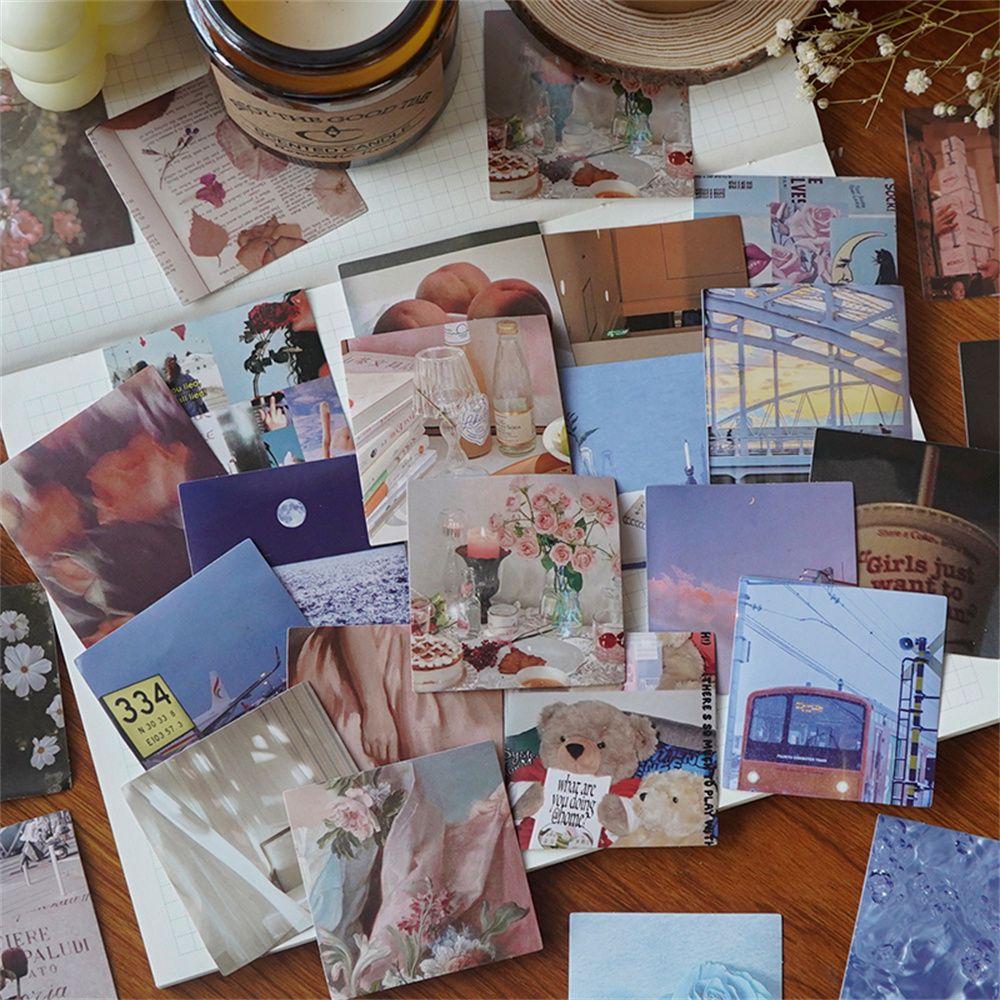 200 Pezzi Adesivi Vintage Per Scrapbooking, Kit Carta Washi E Decorazioni Per Diari, Album E Calendari (Tempo Memory) - 2