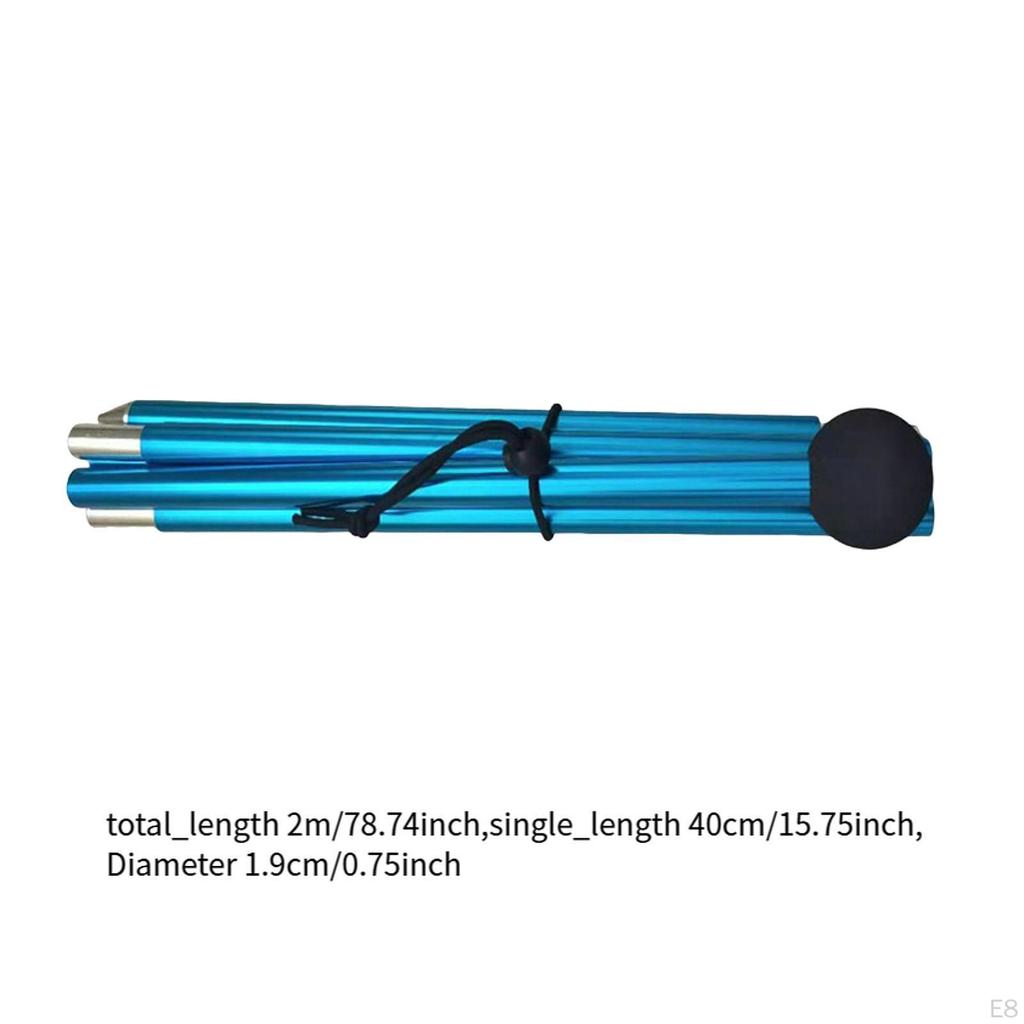 Canopy Rod Tarp Pole Five Sections Beach Shelter,Replacement Multifunctional Bracket,Support Tent