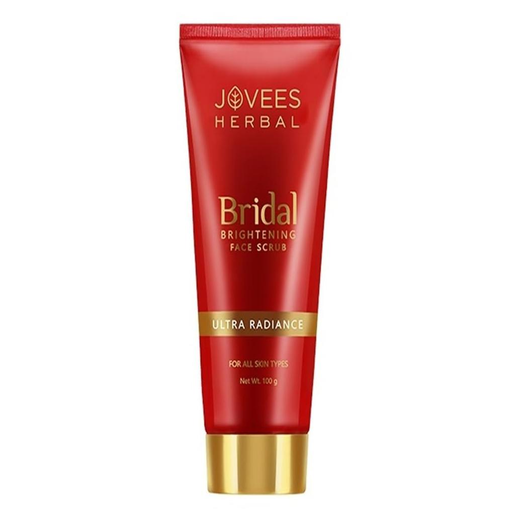 Jovees Bridal Brightening Face Scrub 100G Pack Of 1 | Gentle Exfoliation For Radiant Glow | Smooth Skin Care For All Types Paraben Free