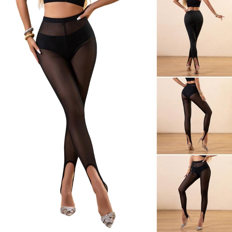 Transparente Seidenstrümpfe für Erwachsene Stegstrumpfhosen für Damen Tanzstrumpfhosen, Hohe Taille Strumpfhosen Steg Ballett Leggings Geschenke