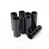Premium Metric 17-24mm Black Pneumatic Extra-deep Hex Socket Set With Long Length Options