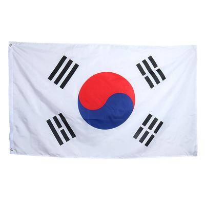Große Südkorea-Flagge aus Polyester, das koreanische Nationalbanner, 90 x 150 cm