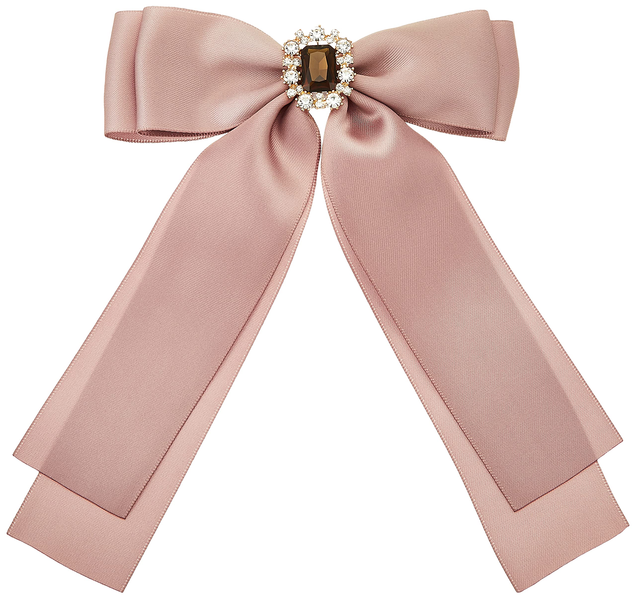

de Barrette Bijoux Satin Ribbon Barrette 8A21FHJ0100 Gray Beige [Maison Fleur] Women s