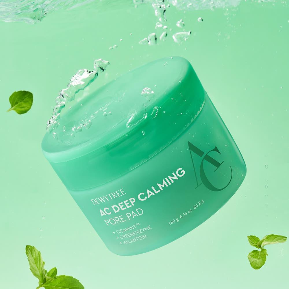 Dewytree AC Deep Calming Pore Pad 180g 60 sheets Soothing Exfoliating