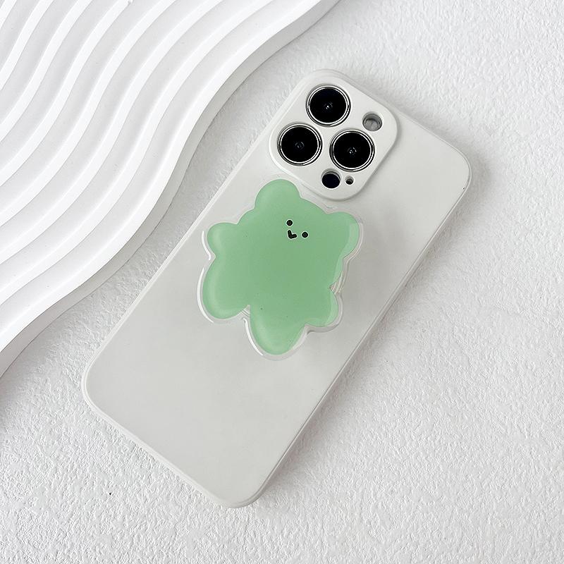 Acrylic Material Cartoon Cute Bear Design Phone Holder Foldable Grip