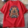 Gamer Capybara Shirt Capybara Tank Top Graphic Cute Rodent Tshirt Funny Animal Gaming with Controller Unique Graphic Tshirts