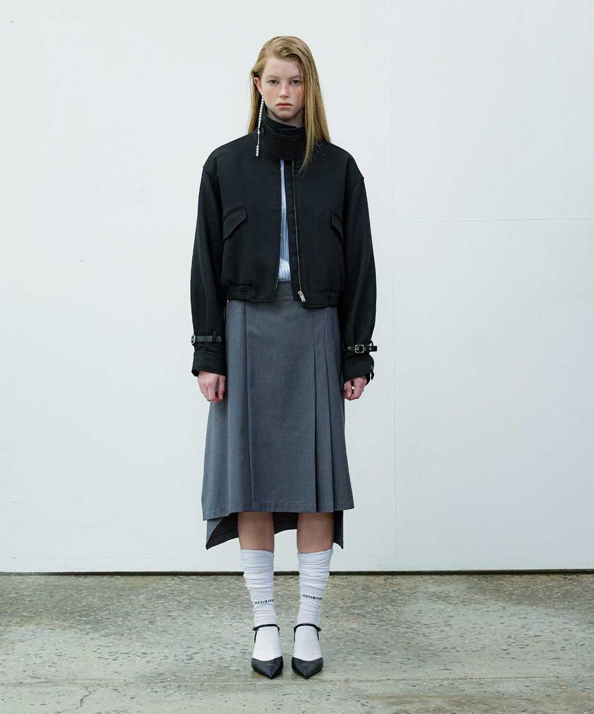 Yusentig Asymmetrical Solid Skirt Aw4As66112
