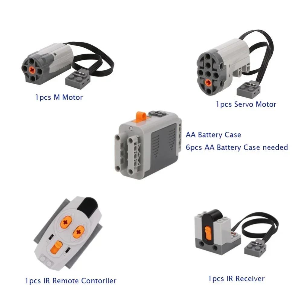 4WD RC Cars Chassis Electric Set Four-Wheel Drive Technical Chassis Bricks IR Remote Control Reciever MOC Parts Kit for Legoeds