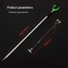 Stainless Steel Fishing Rod Alarm with Ground Stake and Bell for Sea Fishing