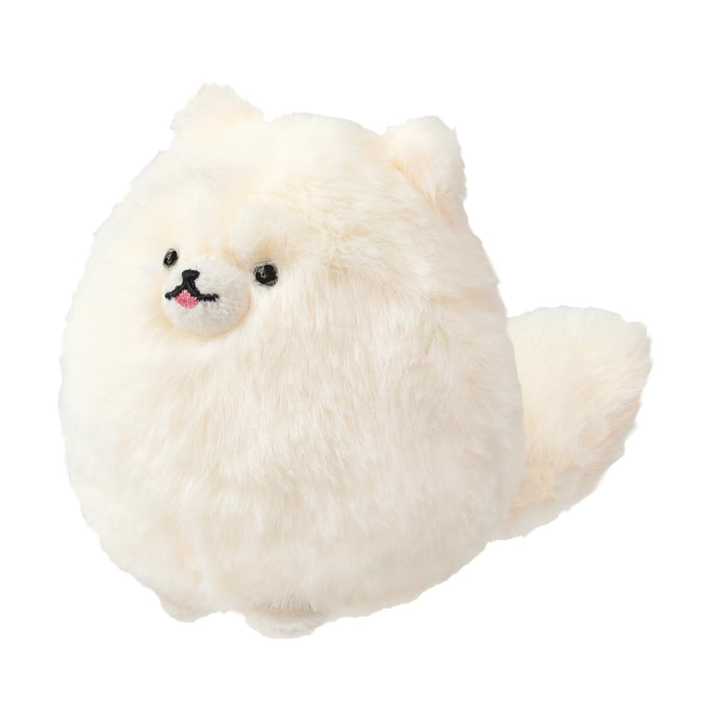 Wagging tails Wanwanz mascot stuffed toy 12.5cm (cream pome)