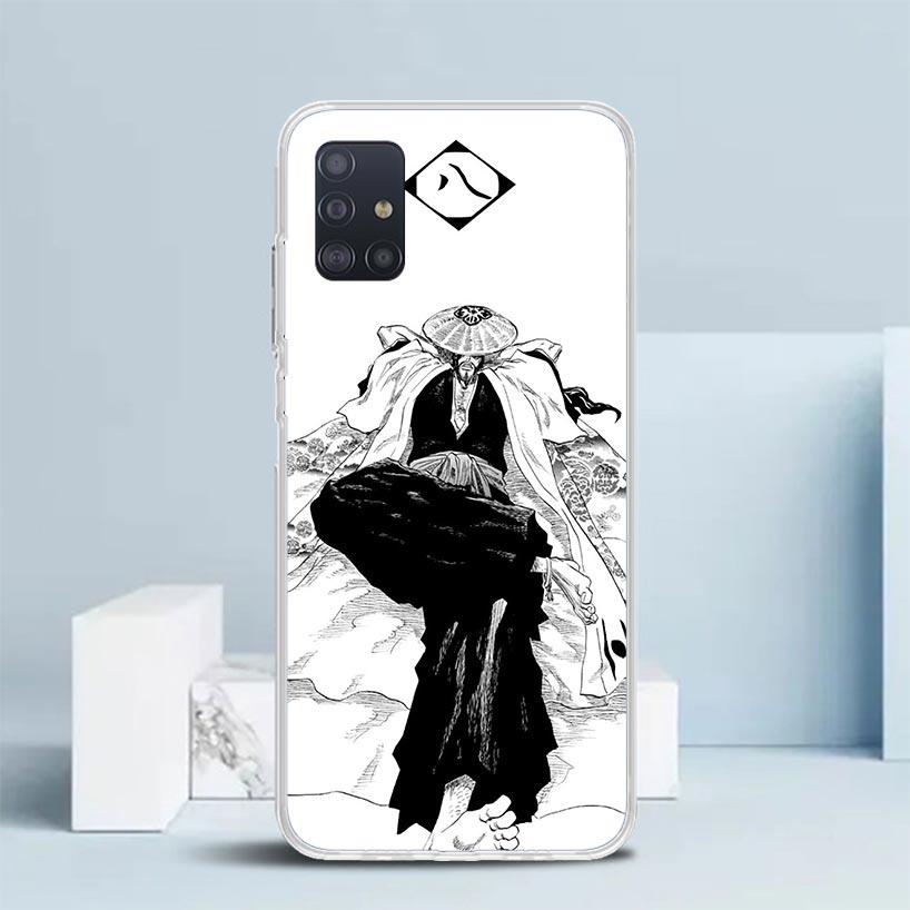 Bleach Kyoraku Shunsui Soft Cover for Samsung Galaxy A12 A22 A32 A52 A72 A02S Phone Case Note 20 Ultra 10 S10 Plus A51 A71 A50S