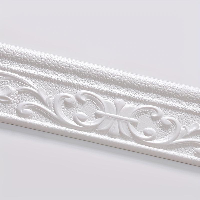 

Рулон 3D самоклеючих водонепроникних настінних наклейок - складних, ідеально підходять для декору дому, багатофункціональних настінних наклейок 230*8cm/90.55*3.15inch білий