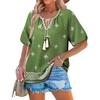 Women's Fashionable Casual Bohemian Short-sleeved Printed Top