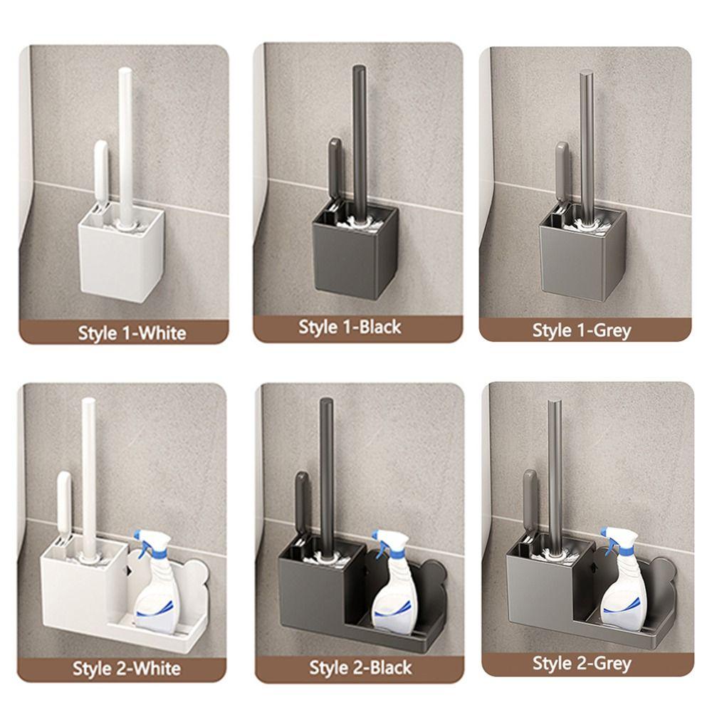 Durable Toilet Brush Set Wall Mounted Floor Toilet Cleaning Tool  Cleaning Tools