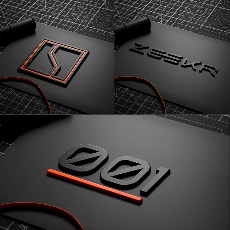 For ZEEKR 001/X/007/7X Zeekr001 Car Badge Modification Blackened Tail Logo Sporty Modified Letters