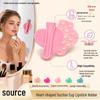 Heart-Shaped Silicone Suction Cup Lipstick and Phone Holder