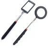 2Pcs Telescopic Inspection Mirror with LED Battery Lighting Telescopic Up To 88cm
