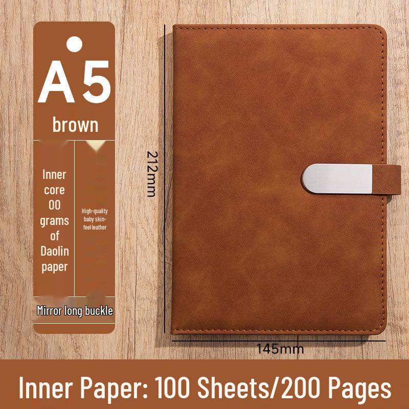 Custom Logo A5 High-End Office Notebook with Premium Cover and Inner Pages