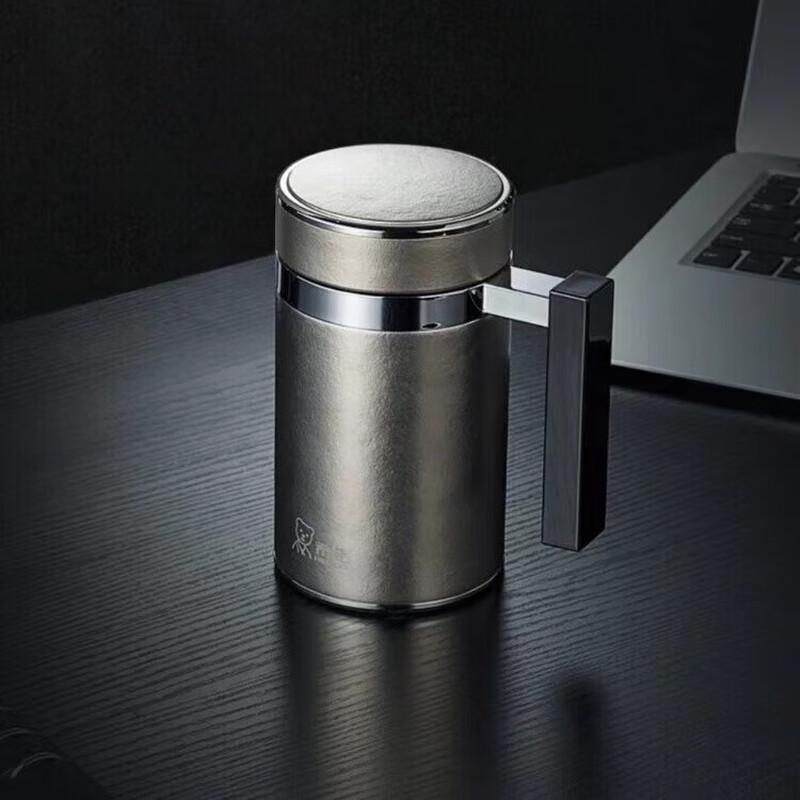 Heenoor Pure Titanium Business Insulated Mug with Handle