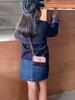 Cross-border Mini Square Kids' Handbag: Diamond Pattern, Embroidered, Versatile Crossbody and Coin Purse for Girls