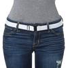 Stretch Belt No Show Flat Buckle Non-Slip Backing